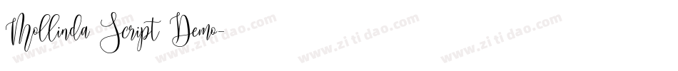 Mollinda Script Demo字体转换